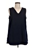 Nina Leonard 100% Polyester Blue Sleeveless Blouse Size M - photo 1
