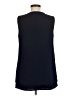 Nina Leonard 100% Polyester Blue Sleeveless Blouse Size M - photo 2