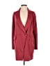 St. John Burgundy Wool Coat Size 4 - photo 1