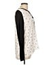Kensie 100% Polyester Ivory Long Sleeve Blouse Size L - photo 4