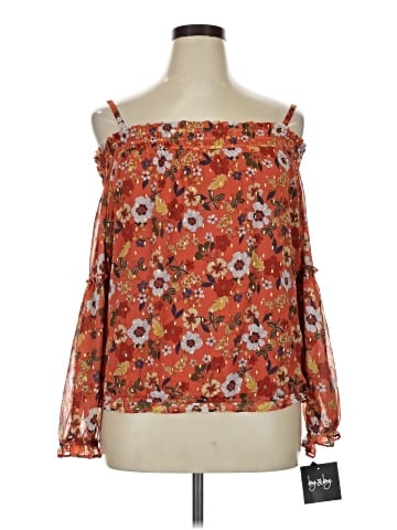By & By 3/4 Sleeve Blouse (view 1)