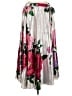 Ashley Stewart 100% Polyester Floral Silver Casual Skirt Size 3X Plus - photo 1