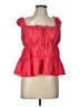 Rewind Red Sleeveless Blouse Size L - photo 1