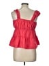Rewind Red Sleeveless Blouse Size L - photo 2