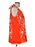 CAbi 100% Polyester Orange Sleeveless Blouse Size L - photo 4