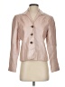 Jones New York 100% Leather Metallic Pink Leather Jacket Size 4 - photo 1