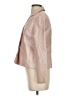 Jones New York 100% Leather Metallic Pink Leather Jacket Size 4 - photo 5