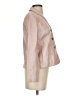 Jones New York 100% Leather Metallic Pink Leather Jacket Size 4 - photo 4