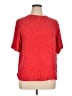Valerie Stevens 100% Silk Red Short Sleeve Top Size 14W - photo 1