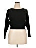 Daisy Solid Black Pullover Sweater Size XL - photo 1