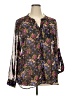 Kut from the Kloth 100% Polyester Black Long Sleeve Blouse Size 2X - photo 1