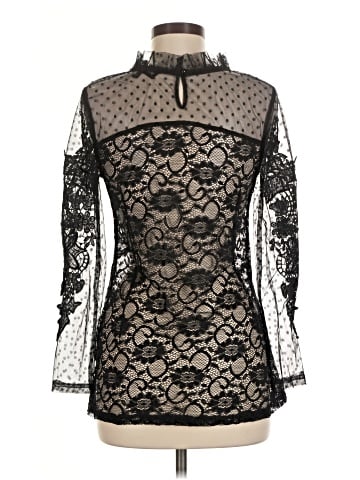 Pretty Angel Long Sleeve Silk Top (view 2)