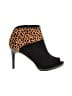 Nine West Animal Print Black Ankle Boots Size 8 - photo 1