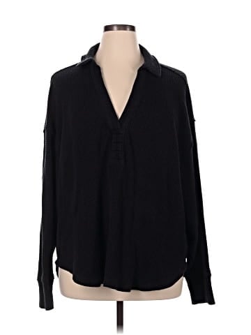 Aerie Long Sleeve Polo (view 1)