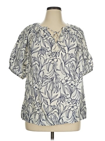 Lane Bryant Short Sleeve Blouse (view 1)