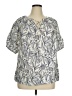 Lane Bryant Ivory Short Sleeve Blouse Size 14 - 16 Plus - photo 1