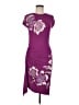Cache Graphic Purple Cocktail Dress Size M - photo 1