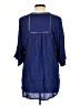 MONORENO 100% Rayon Blue 3/4 Sleeve Blouse Size L - photo 2