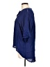 MONORENO 100% Rayon Blue 3/4 Sleeve Blouse Size L - photo 5