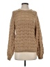 Jun & Ivy 100% Acrylic Tweed Tan Pullover Sweater Size S - photo 1