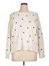 Terra & Sky Hearts Ivory Pullover Sweater Size 1X - photo 1