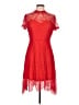 Francesca's 100% Nylon Red Cocktail Dress Size L - photo 1