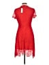 Francesca's 100% Nylon Red Cocktail Dress Size L - photo 2