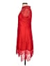 Francesca's 100% Nylon Red Cocktail Dress Size L - photo 5