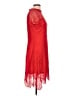 Francesca's 100% Nylon Red Cocktail Dress Size L - photo 4