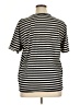 Kule 100% Cotton Stripes Black Short Sleeve Turtleneck Size XL - photo 2