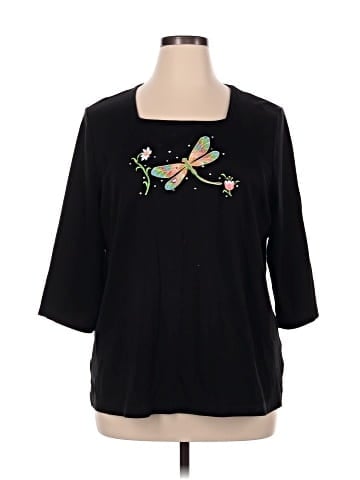 Quacker Factory 3/4 Sleeve Top (view 1)