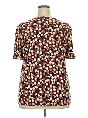 AK Anne Klein Short Sleeve Blouse (view 2)