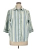 Blair Stripes Green 3/4 Sleeve Blouse Size XL - photo 1