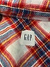 Gap Plaid Red Long Sleeve Button-Down Shirt Size S - photo 7