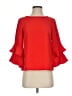 J.Crew 100% Polyester Red 3/4 Sleeve Blouse Size 2 (petite) - photo 1