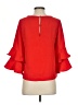 J.Crew 100% Polyester Red 3/4 Sleeve Blouse Size 2 (petite) - photo 2