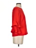 J.Crew 100% Polyester Red 3/4 Sleeve Blouse Size 2 (petite) - photo 4