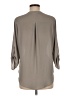 Lush 100% Polyester Gray 3/4 Sleeve Blouse Size M - photo 2