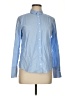 Mango Blue Long Sleeve Button-Down Shirt Size M - photo 1