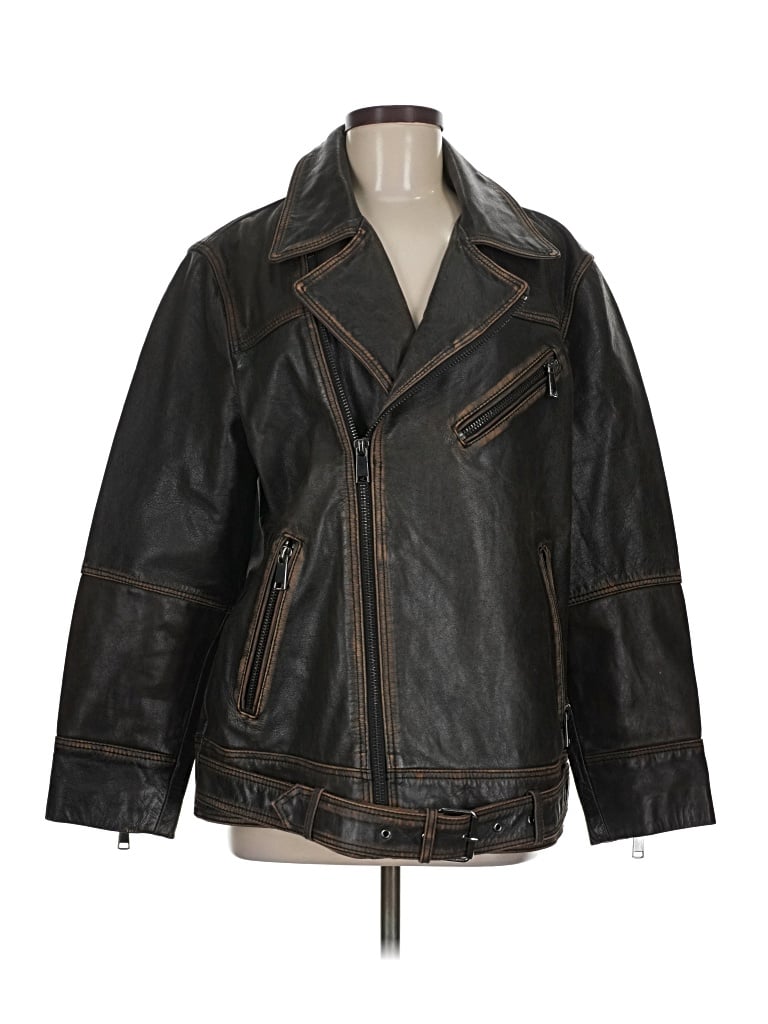 Pre-owned Wilsons Leather Jacket In Brown