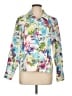 Appleseeds Floral White Long Sleeve Blouse Size L - photo 1