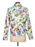 Appleseeds Floral White Long Sleeve Blouse Size L - photo 2