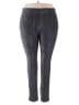 Basic Editions Gray Casual Pants Size 2X - photo 1