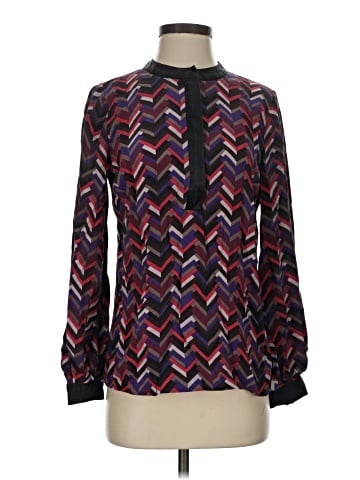 Etcetera Long Sleeve Silk Top (view 1)