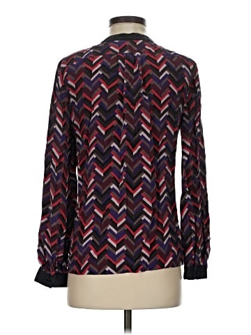 Etcetera Long Sleeve Silk Top (view 2)