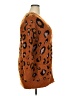 Mudd Animal Print Brown Orange Cardigan Size XXL - photo 4