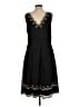 Ann Taylor 100% Polyester Black Cocktail Dress Size 12 - photo 2