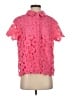 Umgee 100% Polyester Pink Short Sleeve Blouse Size S - photo 1