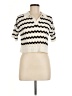 GU Chevron-herringbone Ivory Sweater Vest Size M - photo 1