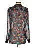 Kut from the Kloth 100% Polyester Floral Teal Long Sleeve Blouse Size S - photo 2